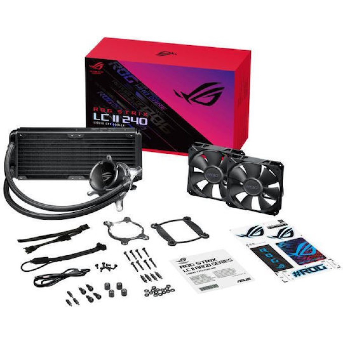 Asus ROG STRIX LC II 240 Υδρόψυξη Επεξεργαστή Διπλού Ανεμιστήρα 120mm για Socket 1200