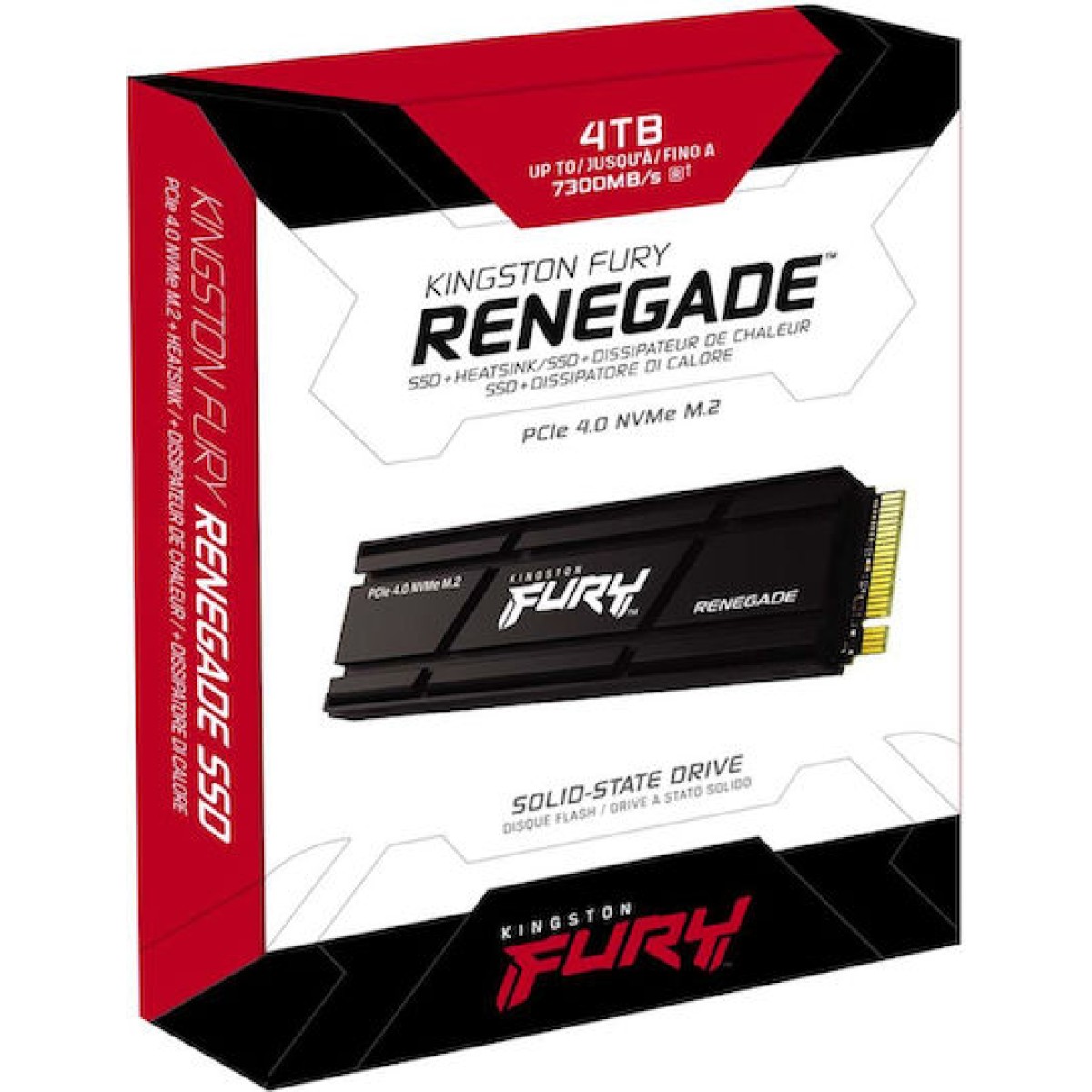 Kingston Fury Renegade w Heatsink SSD 4TB M.2 NVMe PCI Express 4.0
