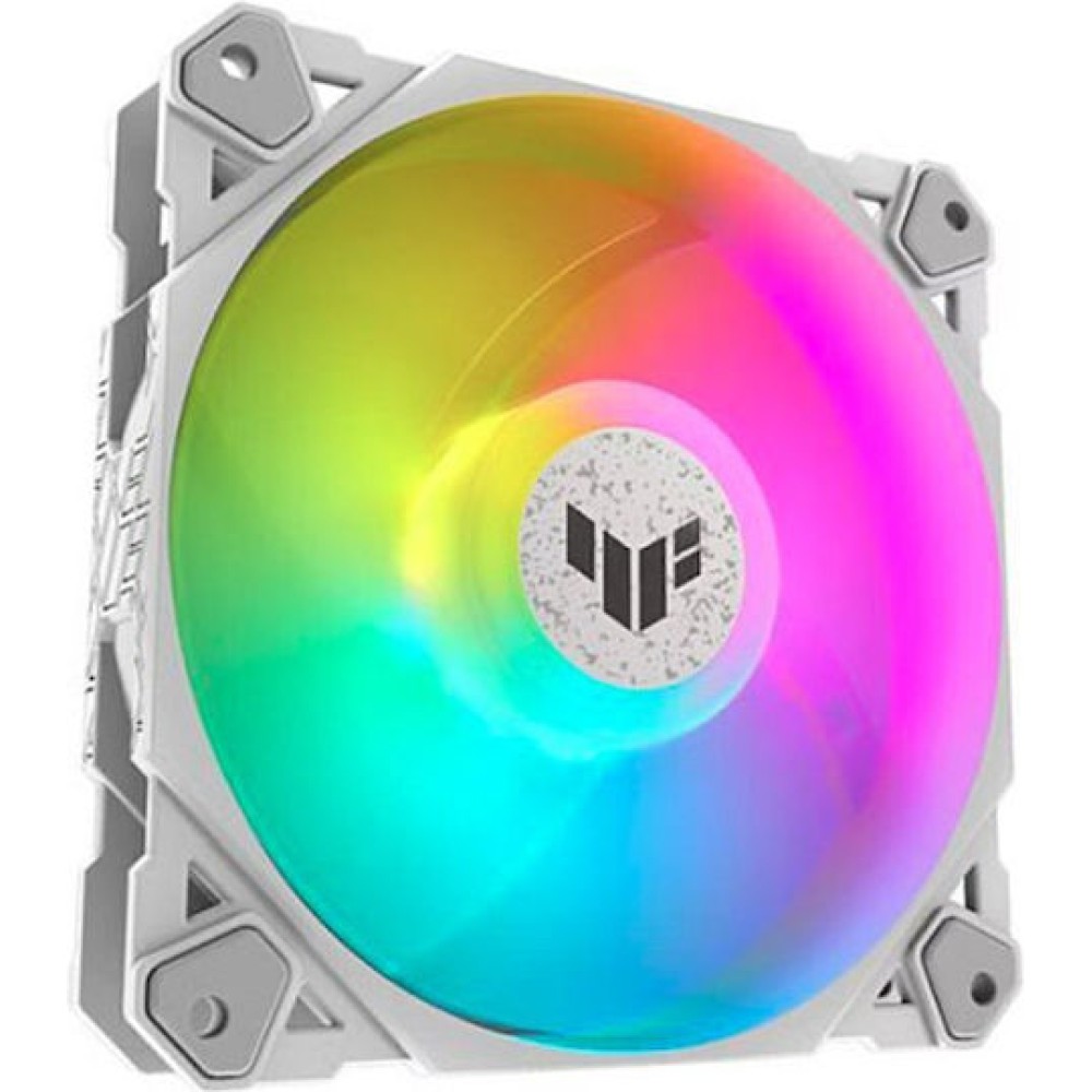 Asus TF120 Case Fan με ARGB Φωτισμό και Σύνδεση 4-Pin PWM 3τμχ Λευκό