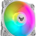 Asus TF120 Case Fan με ARGB Φωτισμό και Σύνδεση 4-Pin PWM 3τμχ Λευκό
