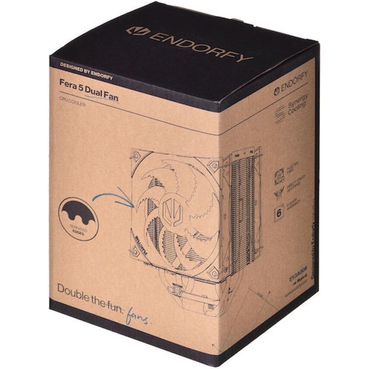 Endorfy Fera 5 Dual Fan Ψύκτρα Επεξεργαστή Διπλού Ανεμιστήρα για Socket AM4/AM5/1200/115x/1700