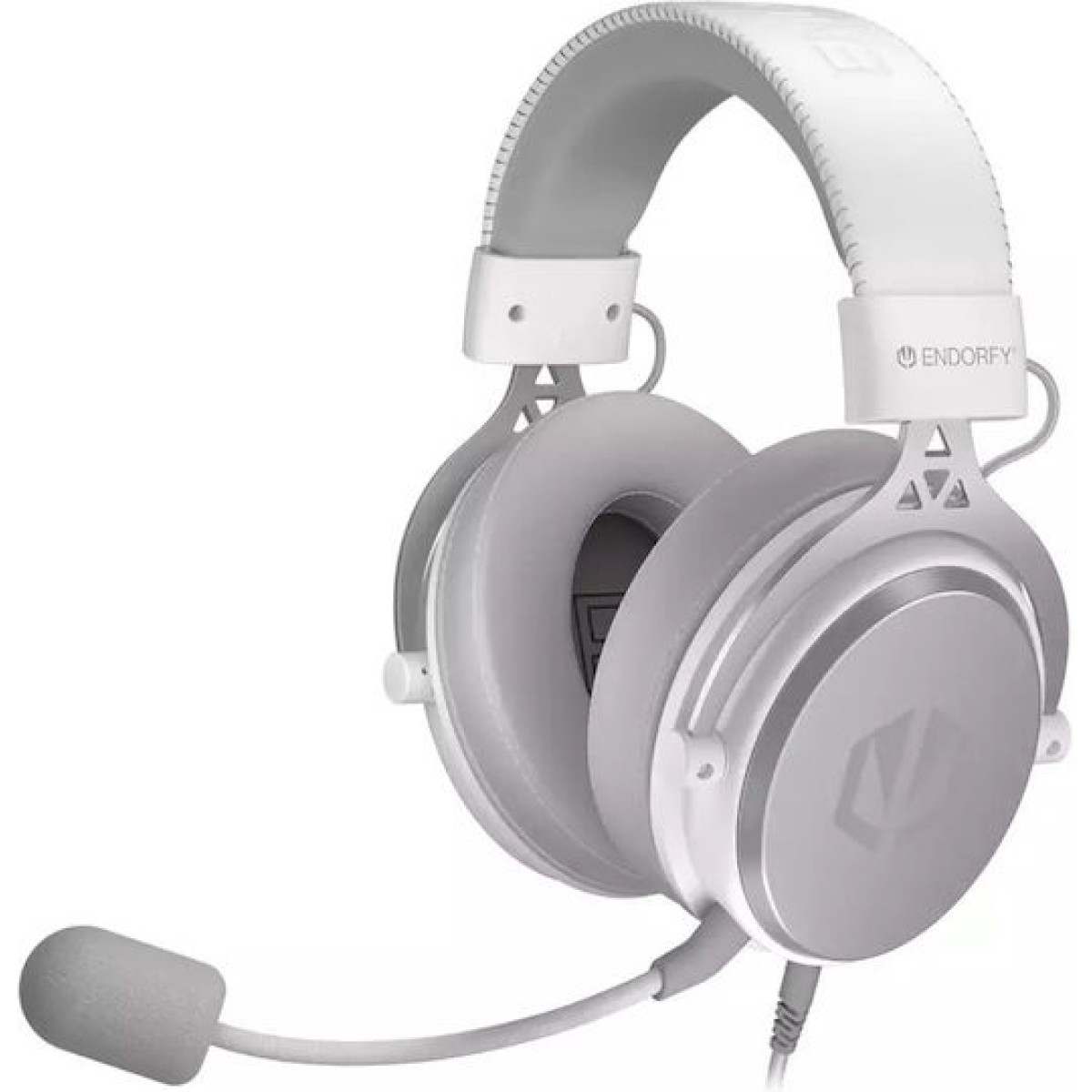 Endorfy VIRO Plus USB Over Ear Gaming Headset με σύνδεση USB Onyx White