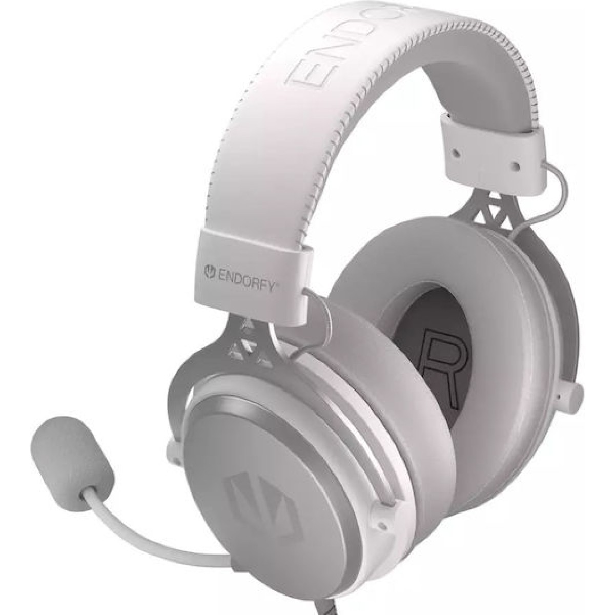 Endorfy VIRO Plus USB Over Ear Gaming Headset με σύνδεση USB Onyx White