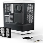 HYTE Y40 Gaming Midi Tower Κουτί Υπολογιστή με Πλαϊνό Παράθυρο Λευκό