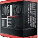 HYTE Y40 Gaming Midi Tower Κουτί Υπολογιστή με Πλαϊνό Παράθυρο Κόκκινο
