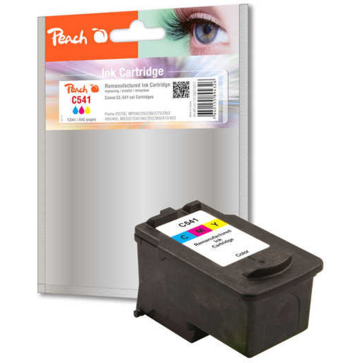 Peach 316477 Γνήσιο Μελάνι Εκτυπωτή InkJet Κίτρινο / Κυανό / Ματζέντα (PI100-157)