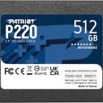 Patriot P220 SSD 512GB 2.5\'\' SATA III