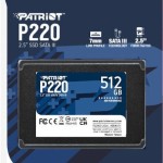 Patriot P220 SSD 512GB 2.5\'\' SATA III