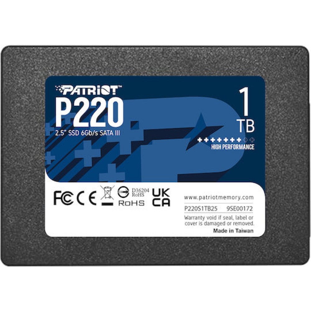 Patriot P220 SSD 1TB 2.5'' SATA III
