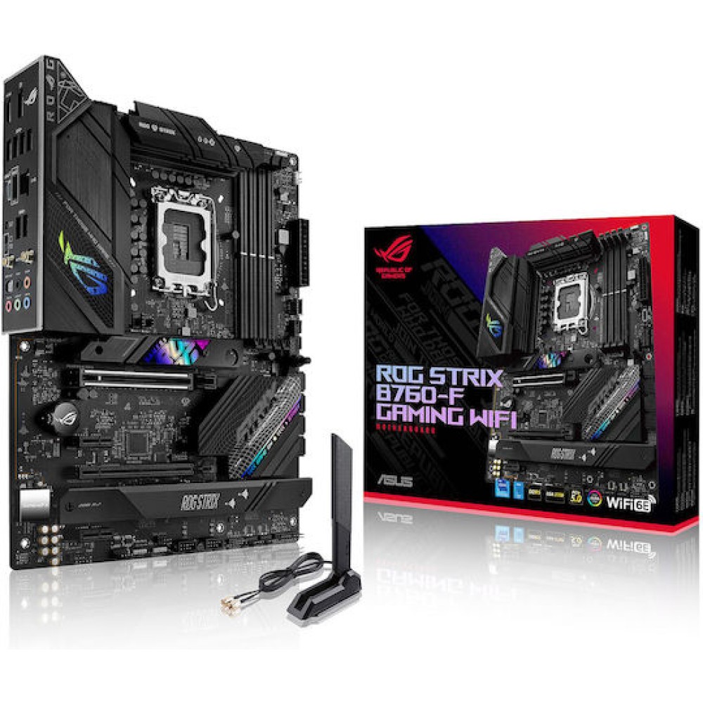 Asus Rog Strix B760-F Gaming WIFI Motherboard ATX με Intel 1700 Socket 90MB1CT0-M0EAY0