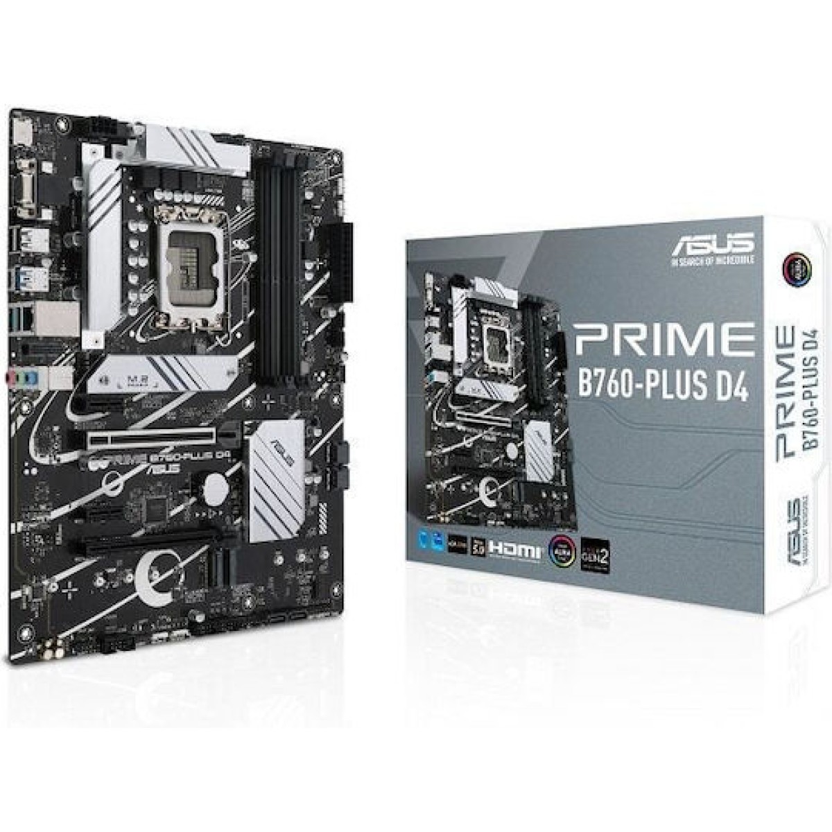 Asus Prime B760-Plus D4 Motherboard ATX με Intel 1700 Socket 90MB1CW0-M0EAY0