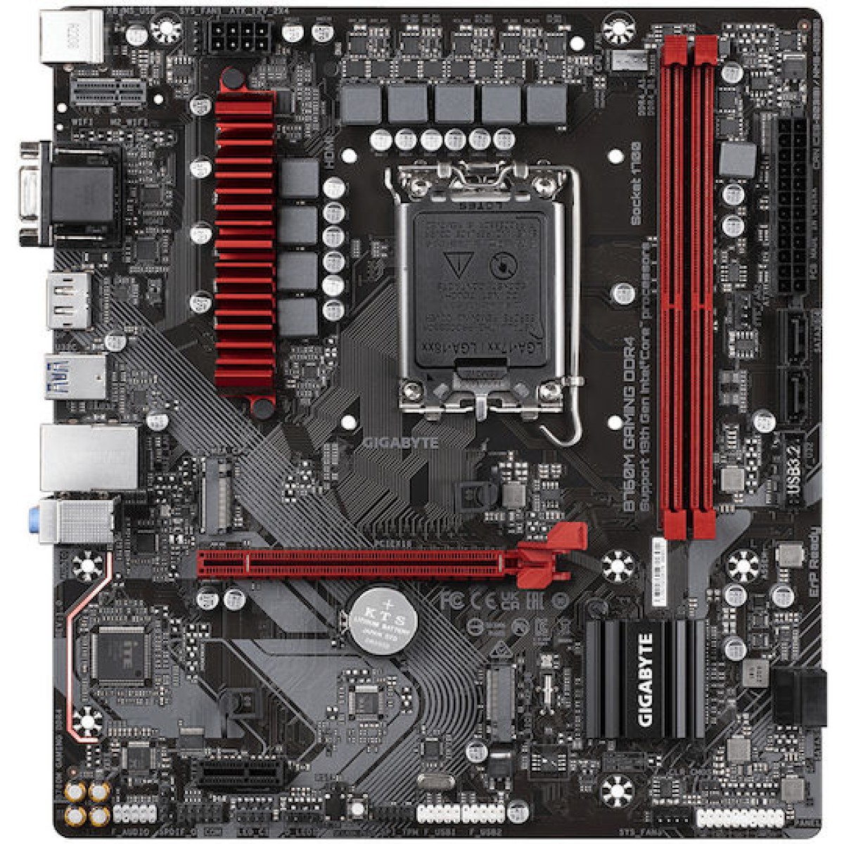 Gigabyte B760M Gaming DDR4 rev. 1.0 Motherboard Micro ATX με Intel 1700 Socket
