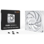 Be Quiet Pure Wings 3 Case Fan 140mm με Σύνδεση 4-Pin PWM Λευκό
