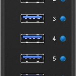 Icy Box USB 3.0 Hub 7 Θυρών με σύνδεση USB-A και Εξωτερική Παροχή Ρεύματος