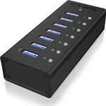 Icy Box USB 3.0 Hub 7 Θυρών με σύνδεση USB-A και Εξωτερική Παροχή Ρεύματος