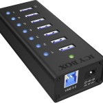 Icy Box USB 3.0 Hub 7 Θυρών με σύνδεση USB-A και Εξωτερική Παροχή Ρεύματος