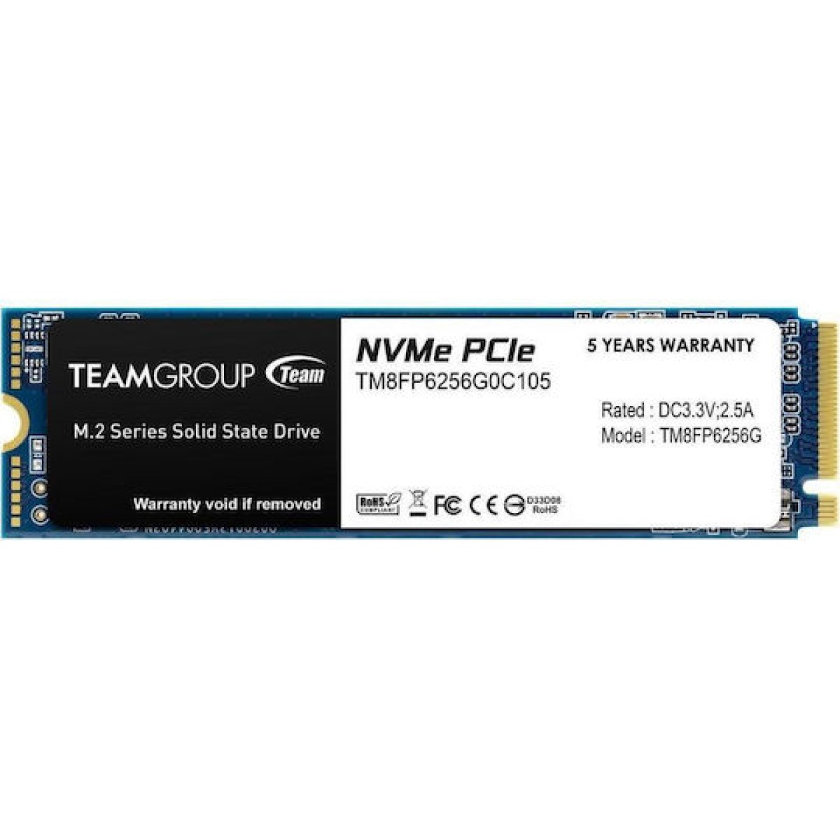 TeamGroup MP33 SSD 256GB M.2 NVMe PCI Express 3.0