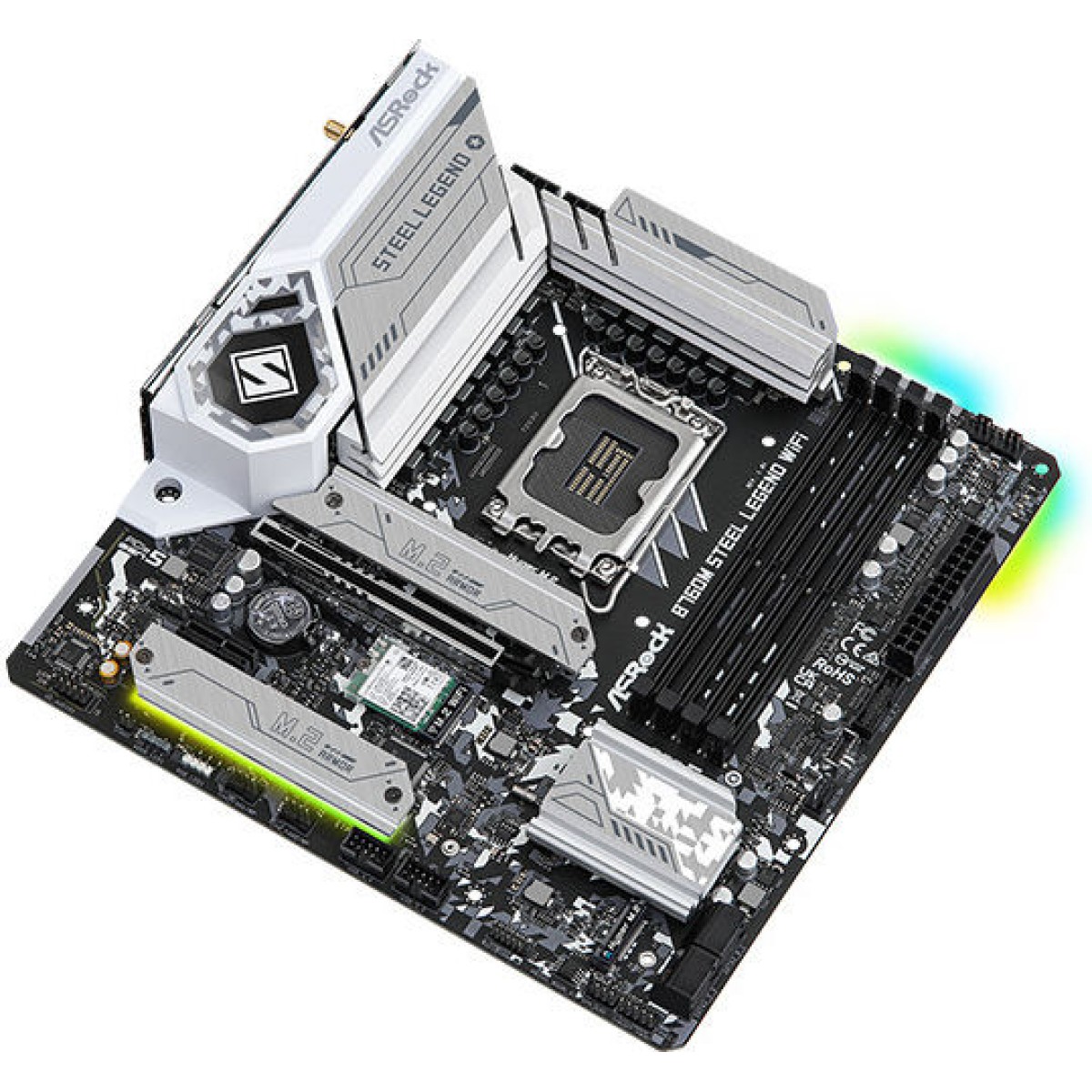 ASRock B760M Steel Legend WiFi Motherboard Micro ATX με Intel 1700 Socket 90-MXBL70-A0UAYZ