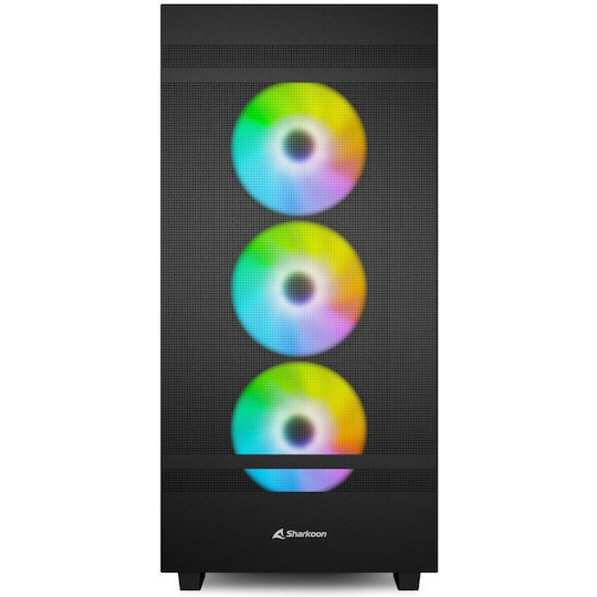 Sharkoon Rebel C50 RGB Gaming Midi Tower Κουτί Υπολογιστή με Πλαϊνό Παράθυρο Μαύρο