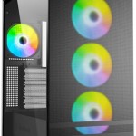 Sharkoon Rebel C50 RGB Gaming Midi Tower Κουτί Υπολογιστή με Πλαϊνό Παράθυρο Μαύρο