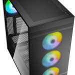 Sharkoon Rebel C50 RGB Gaming Midi Tower Κουτί Υπολογιστή με Πλαϊνό Παράθυρο Μαύρο
