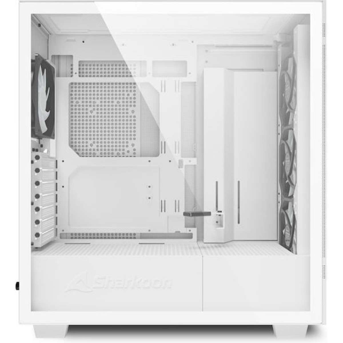 Sharkoon Rebel C50 RGB Gaming Midi Tower Κουτί Υπολογιστή με Πλαϊνό Παράθυρο Λευκό