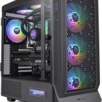 Thermaltake Ceres 500 TG Gaming Midi Tower Κουτί Υπολογιστή με Πλαϊνό Παράθυρο και RGB Φωτισμό Μαύρο