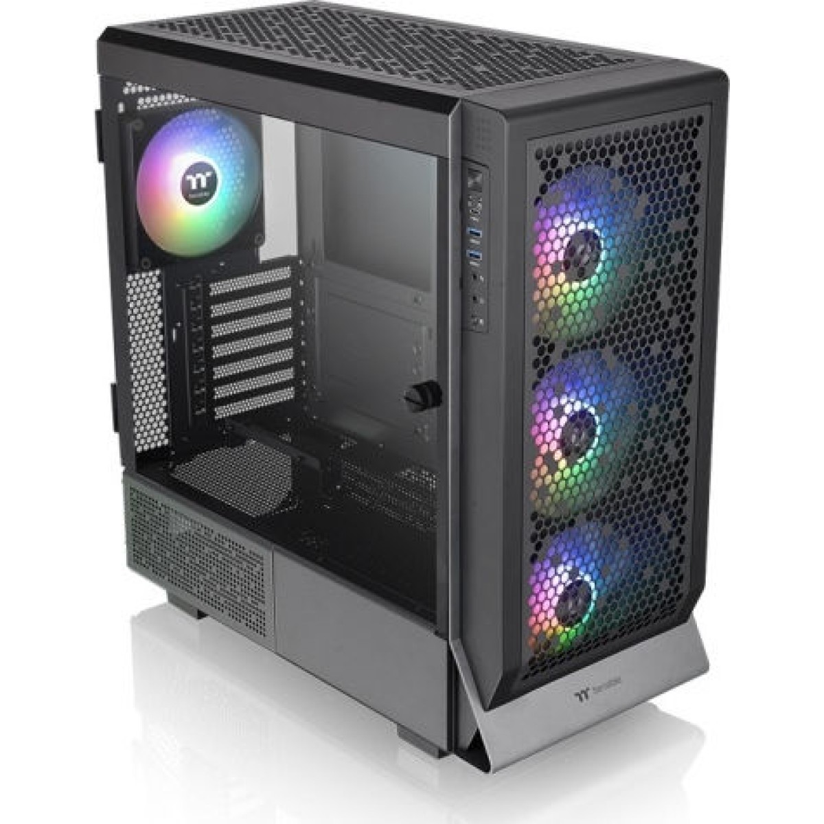 Thermaltake Ceres 500 TG Gaming Midi Tower Κουτί Υπολογιστή με Πλαϊνό Παράθυρο και RGB Φωτισμό Μαύρο