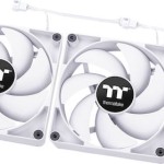 Thermaltake CT120 Case Fan με Λευκό Φωτισμό και Σύνδεση 4-Pin PWM 2τμχ Λευκό