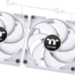 Thermaltake CT140 Case Fan με Λευκό Φωτισμό και Σύνδεση 4-Pin PWM 2τμχ Λευκό