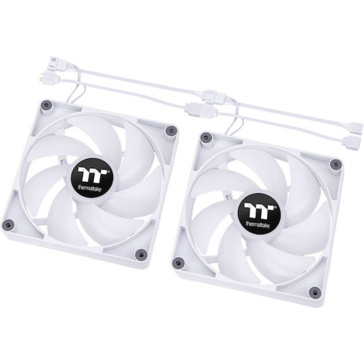 Thermaltake CT120 Case Fan με ARGB Φωτισμό και Σύνδεση 3-Pin / 4-Pin PWM 2τμχ Λευκό