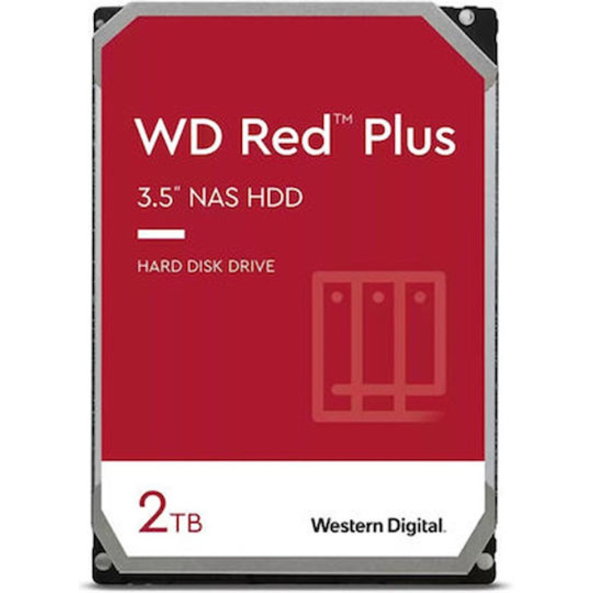 Western Digital Red Plus 2TB HDD Σκληρός Δίσκος 3.5