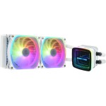 Enermax Aquafusion ADV Υδρόψυξη Επεξεργαστή Διπλού Ανεμιστήρα 120mm για Socket AM4/AM5/1700/1200/115x με RGB Φωτισμό Λευκή