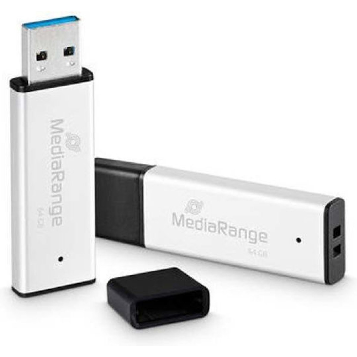 MediaRange 64GB USB 3.0 Stick Ασημί