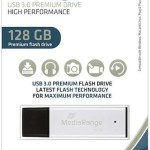 MediaRange 128GB USB 3.0 Stick Ασημί