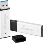 MediaRange 128GB USB 3.0 Stick Ασημί