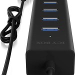 Icy Box USB 3.0 Hub 4 Θυρών με σύνδεση USB-A