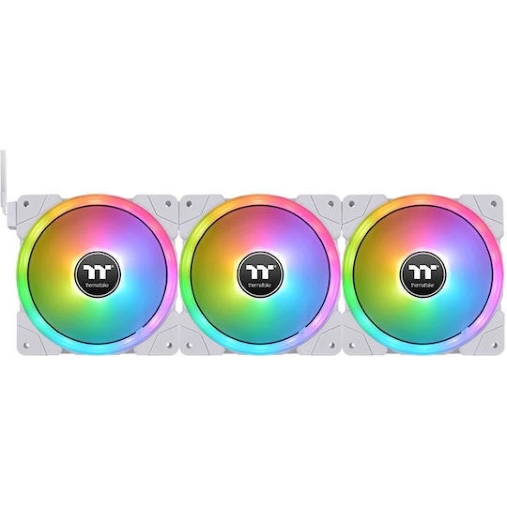 Thermaltake Swafan Ex12 Case Fan 120mm με RGB Φωτισμό και Σύνδεση 9-Pin Λευκό