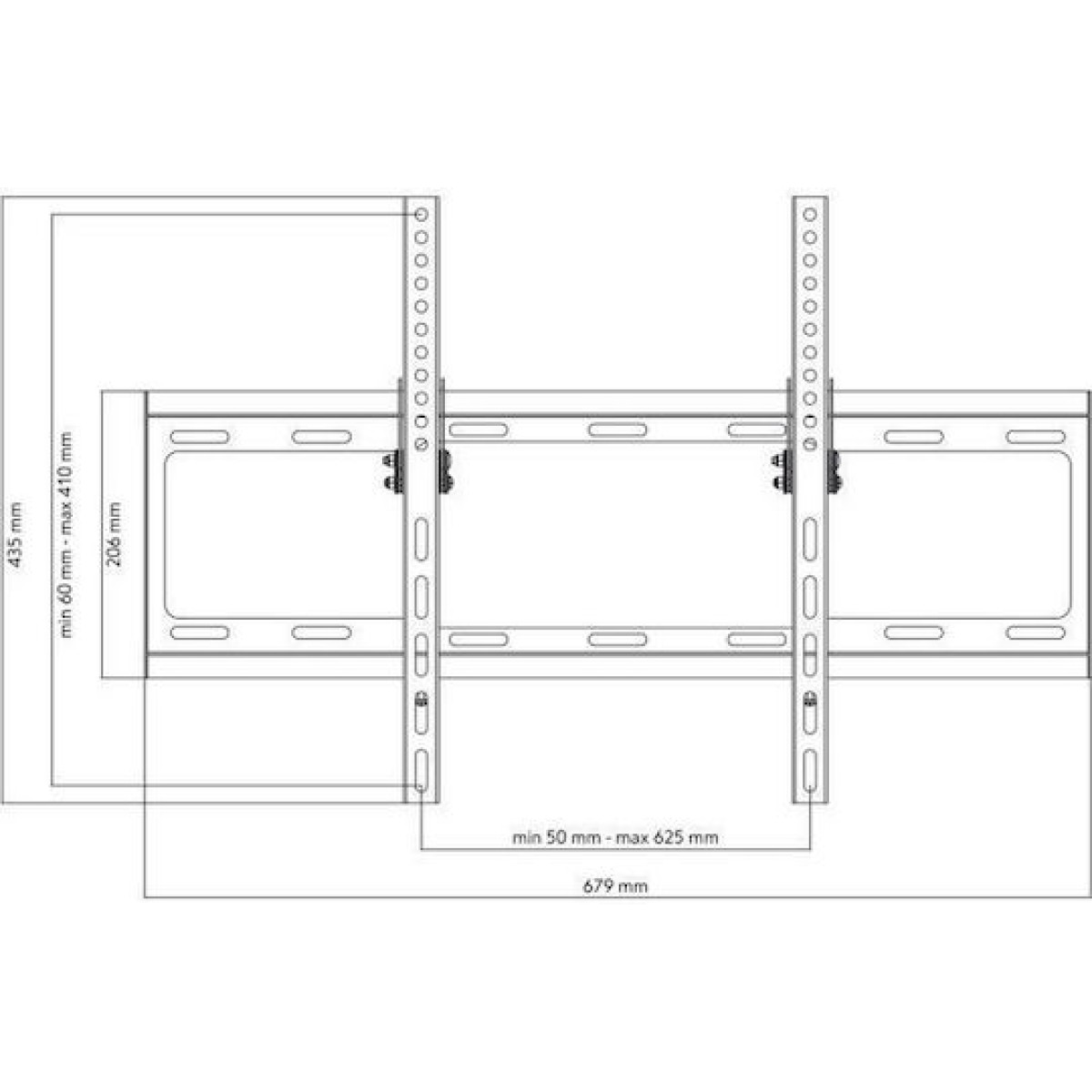 One For All WM 2621 Βάση Τηλεόρασης Τοίχου έως 84