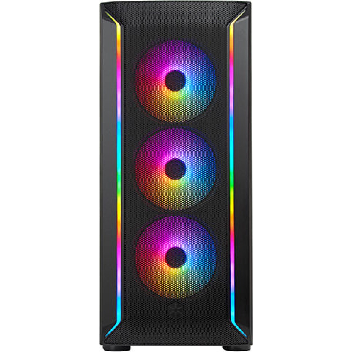 Silverstone Fara 511Z Gaming Midi Tower Κουτί Υπολογιστή με Πλαϊνό Παράθυρο και RGB Φωτισμό Μαύρο