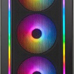 Silverstone Fara 511Z Gaming Midi Tower Κουτί Υπολογιστή με Πλαϊνό Παράθυρο και RGB Φωτισμό Μαύρο