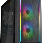 Silverstone Fara 312Z Gaming Mini Tower Κουτί Υπολογιστή με Πλαϊνό Παράθυρο και RGB Φωτισμό Μαύρο