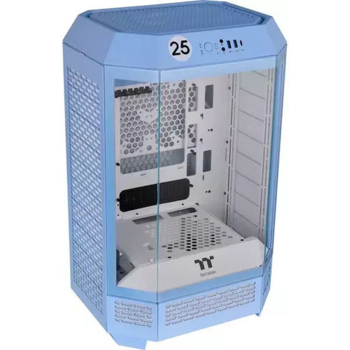 Thermaltake The Tower 300 Micro Tower Κουτί Υπολογιστή με Πλαϊνό Παράθυρο και RGB Φωτισμό Hydrangea Blue