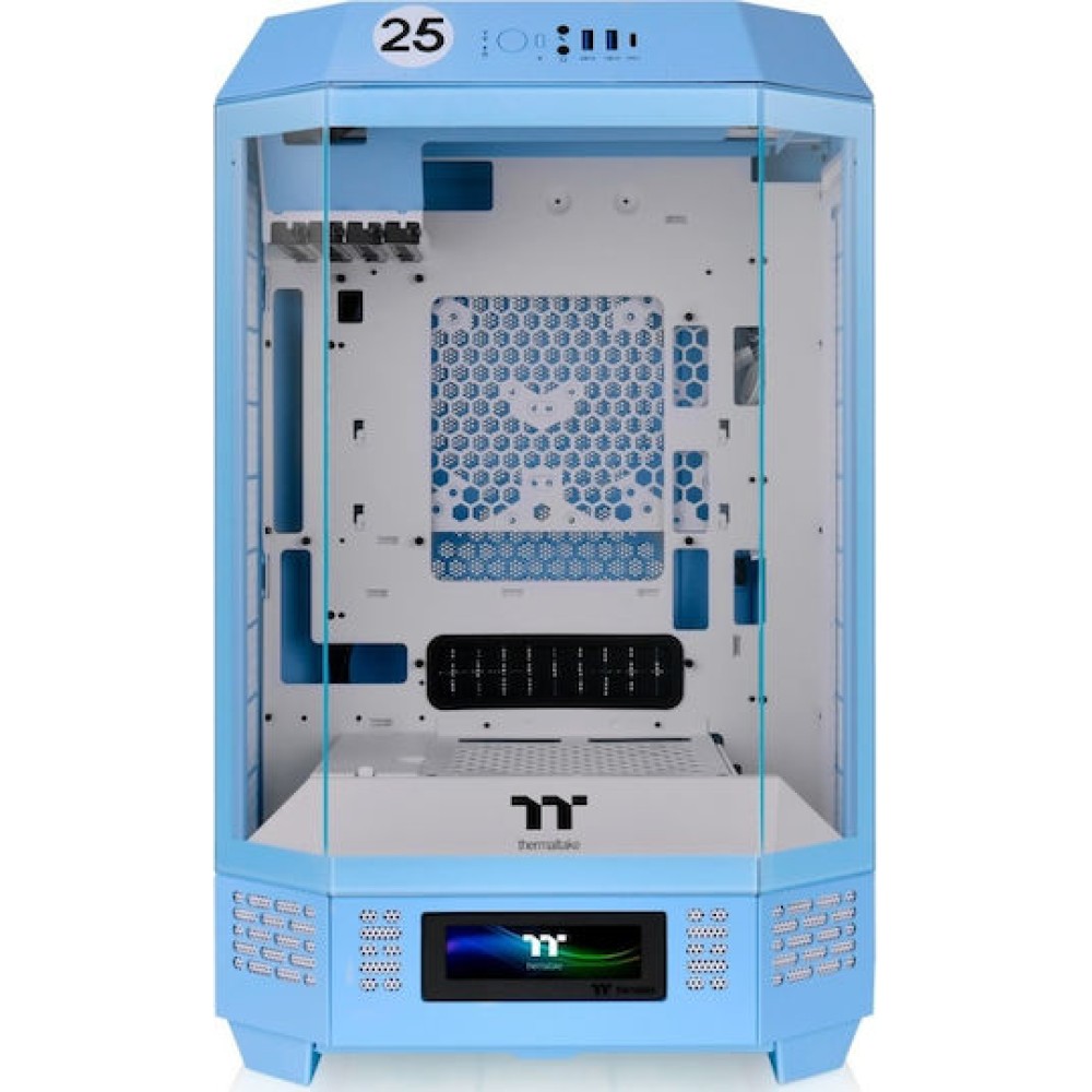 Thermaltake The Tower 300 Micro Tower Κουτί Υπολογιστή με Πλαϊνό Παράθυρο και RGB Φωτισμό Hydrangea Blue
