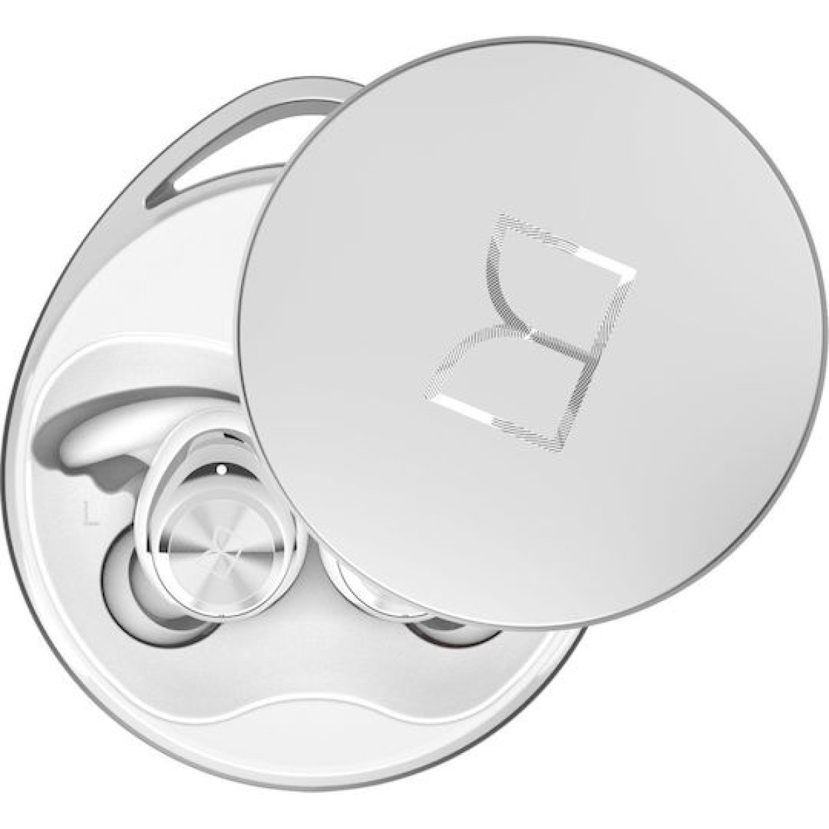 Monster Compete In-ear Bluetooth Handsfree Ακουστικά με Αντοχή στον Ιδρώτα και Θήκη Φόρτισης Ασημί