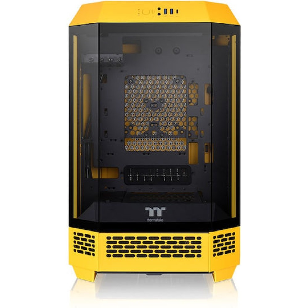 Thermaltake The Tower 300 Bumblebee Gaming Micro Tower Κουτί Υπολογιστή με Πλαϊνό Παράθυρο Κίτρινο
