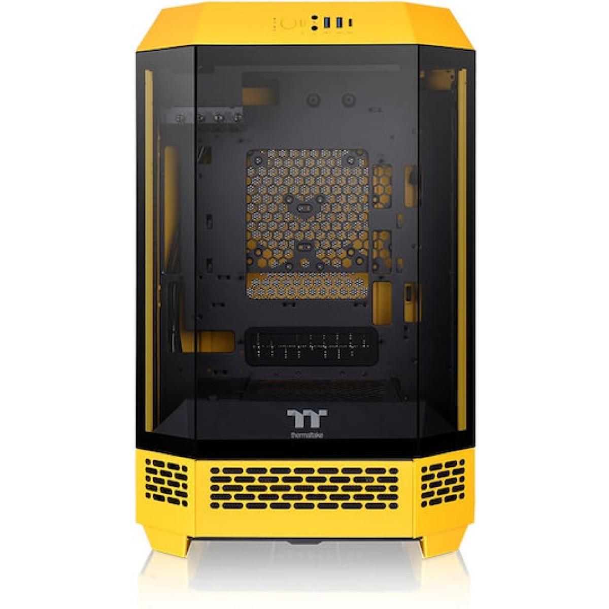 Thermaltake The Tower 300 Bumblebee Gaming Micro Tower Κουτί Υπολογιστή με Πλαϊνό Παράθυρο Κίτρινο
