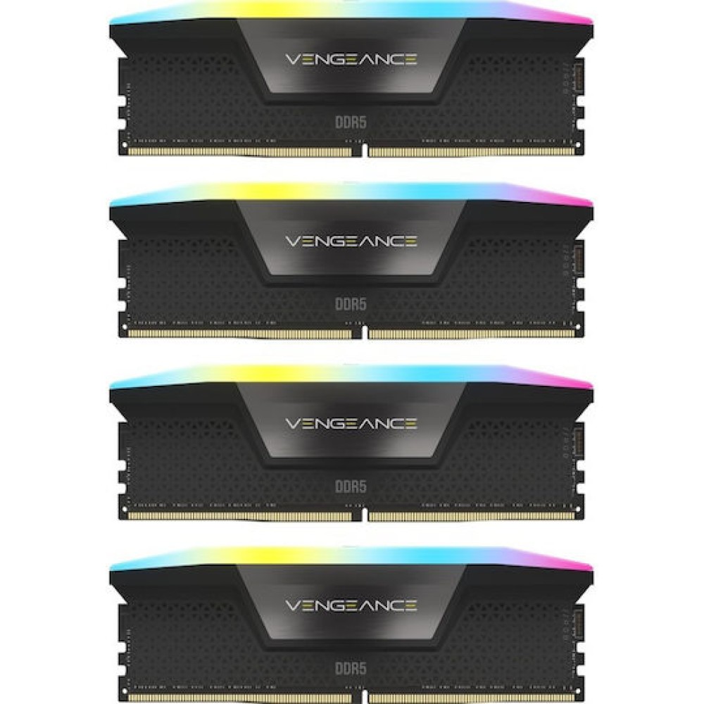 Corsair Vengeance RGB DDR5 64GB RAM με 4x16GB Modules και Ταχύτητα 6600 για Desktop