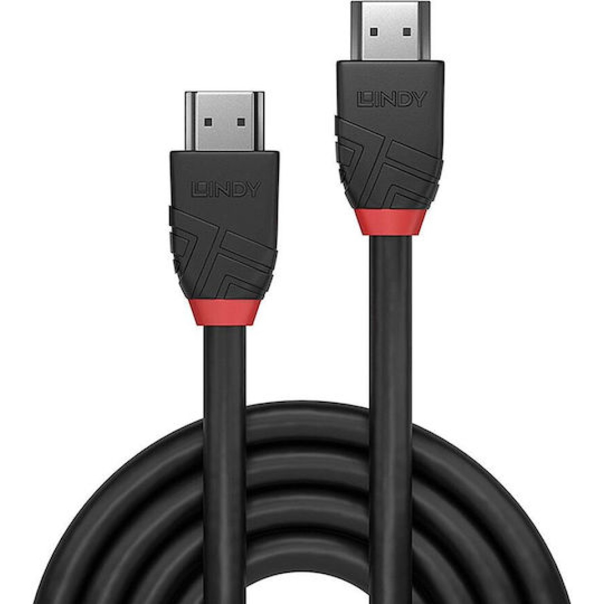 Lindy HDMI 2.0 Cable HDMI male - HDMI male 5m Μαύρο
