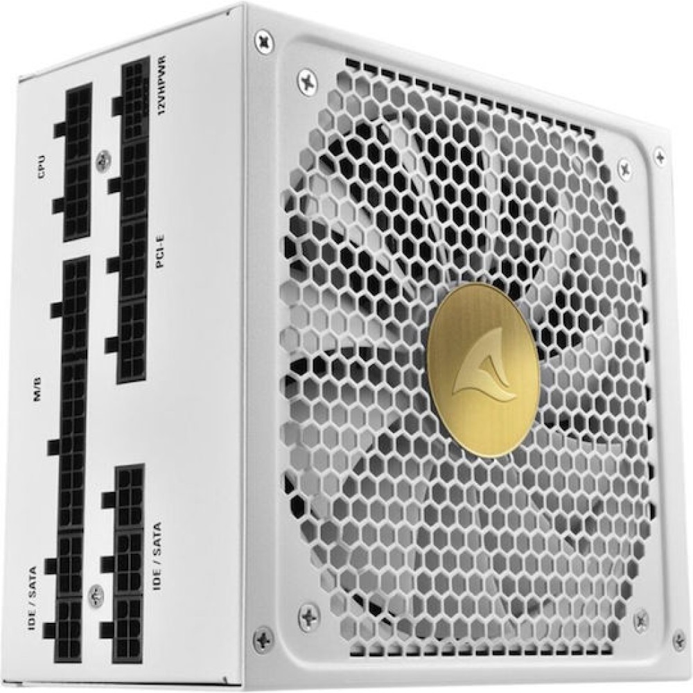 Sharkoon Rebel P30 White 1000W Λευκό Τροφοδοτικό Υπολογιστή Full Modular 80 Plus Gold
